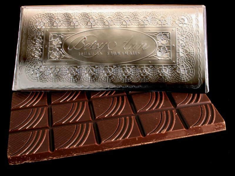 Betsy Ann Chocolates Dark Chocolate Silver Bar